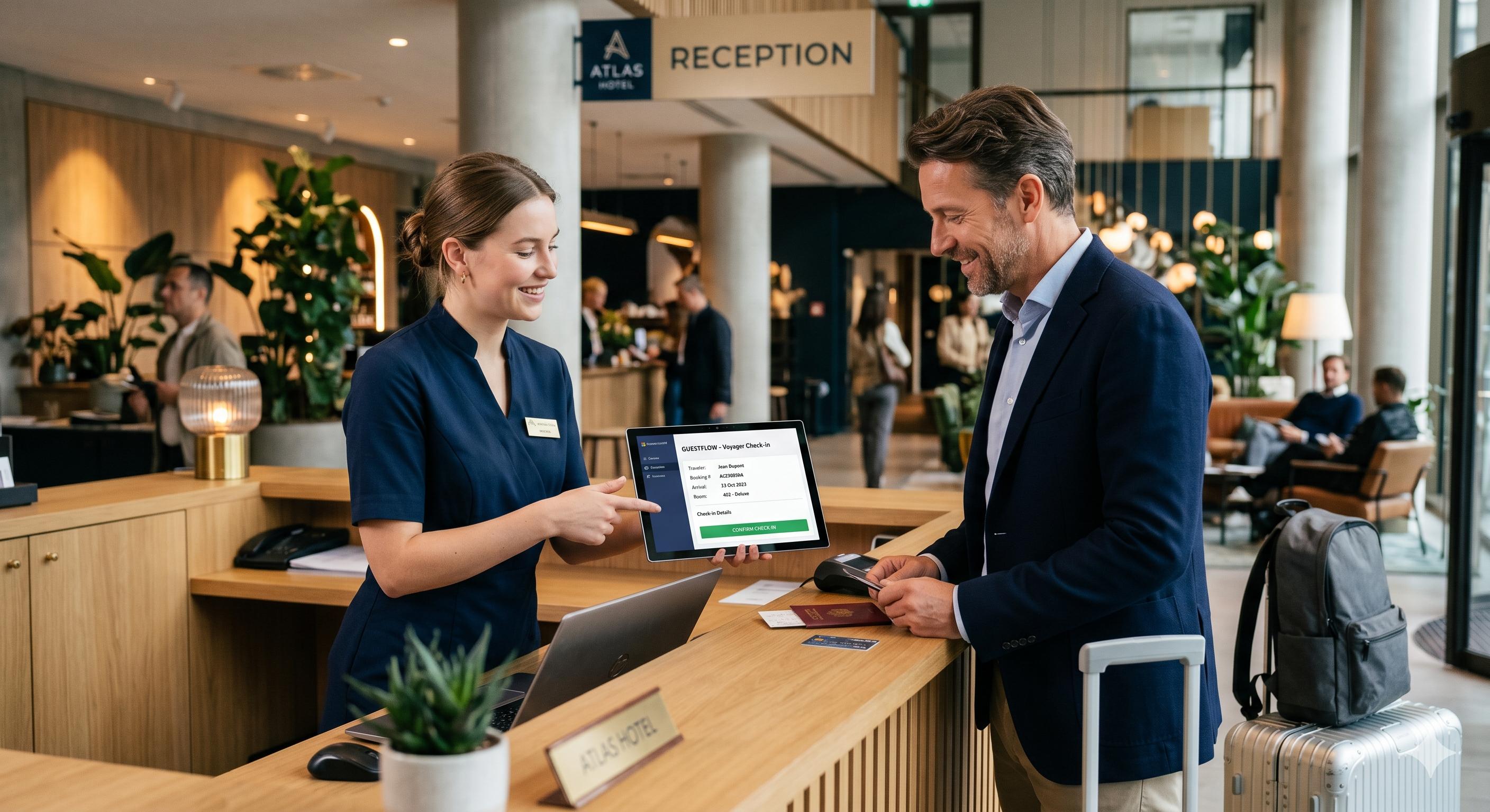 Hotel Reception Check-in
